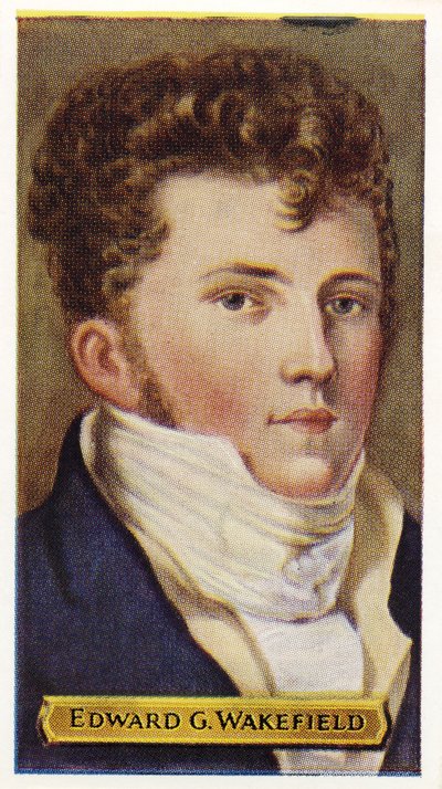Edward Gibbon Wakefield – engelsk diplomat. (trykk) av Unknown artist