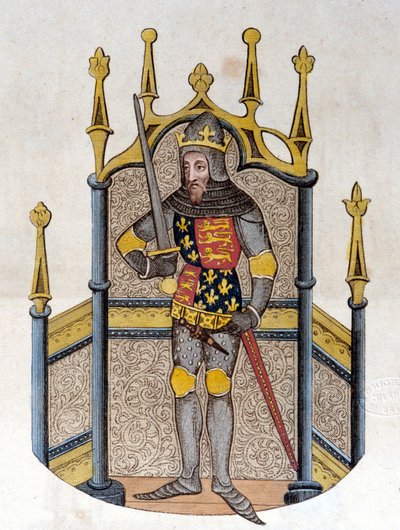 Edward III (1312-1377), konge av England Gravering fra begynnelsen av 1800-tallet av Unknown artist