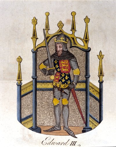 Edward III, konge av England (1312-1377). av Unknown artist