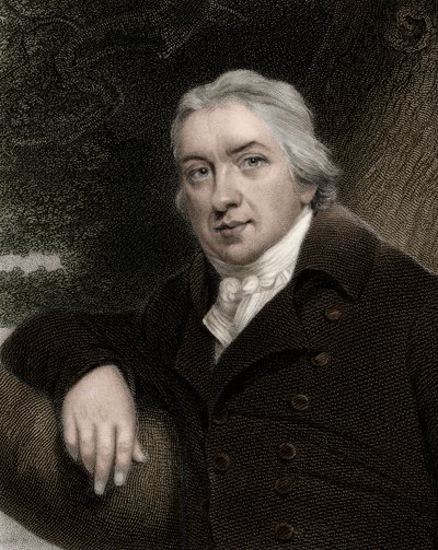Edward Jenner 1749-1823 - gravering - 1800-tallet av Unknown artist