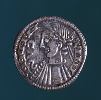 Keiser Fredrik II (1194 - 1250). av Unknown artist