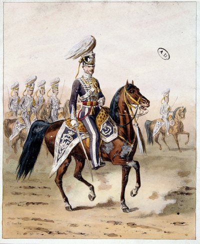 Engelsk Armee of India: Cavalry of Madras av Unknown artist