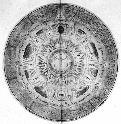 Gravering av "Amphitheatre of Eternal Wisdom". (Amphitheater of eternal visdom) [Hamburg: sn av Unknown artist