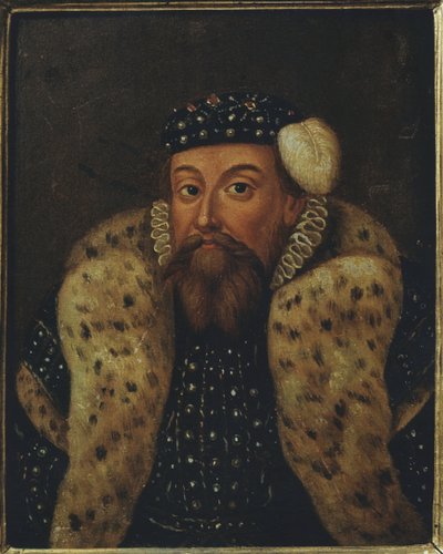 Eric XIV de Suede - Portrett av kong Eric XIV av Sverige (1533-1577), anonym . Olje på tre. Mål: 19x15 cm. Nationalmuseum Stockholm av Unknown artist