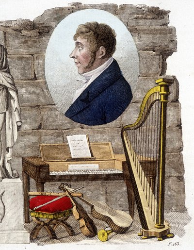 Etienne Mehul , fransk komponist og organist (1763-1817). av Unknown artist