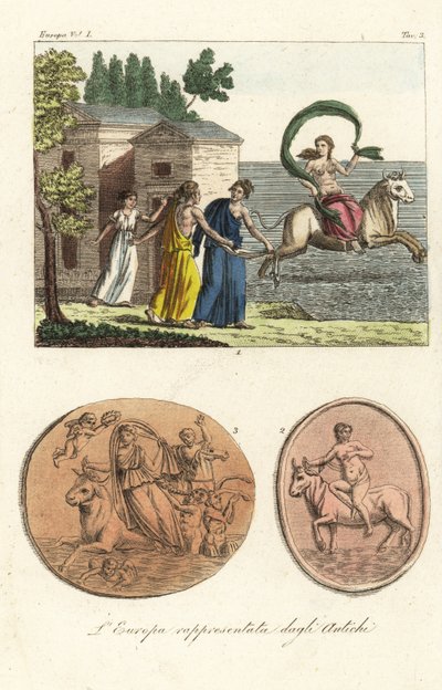 Europa som avbildet av de gamle av Unknown artist