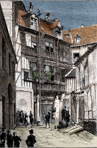 Opplevelse av vannbarometeret, utført i Rouen av Pete et Blaise Pascal. av Unknown artist