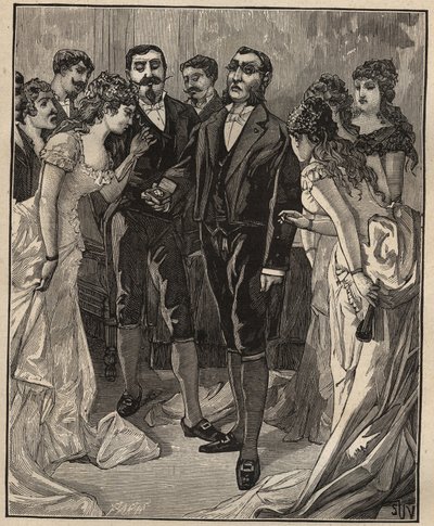 Kjente diamanter: Banker Vanlerberghe viser en falsk regent på begynnelsen av 1800-tallet. Gravering fra 1885 i "" Les arts et metiers illustres"" av Adolphe BITARD. av Unknown artist