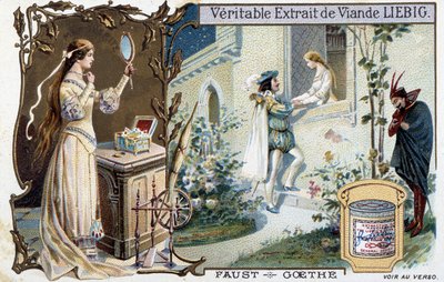 Faust de Goethe - Liébig reklameklistremerke av Unknown artist