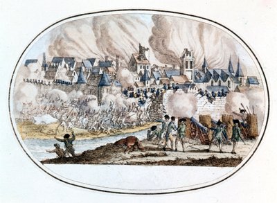Federalistisk opprør. Overtakelsen av Toulon fra engelskmennene i 1794 hvor den unge Bonaparte utmerket seg. av Unknown artist
