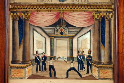 Fekting: patent av Cont pointe fra april 1826. av Unknown artist