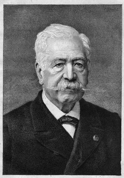 Ferdinand de Lesseps (1805-1894), fransk diplomat og administrator. av Unknown artist