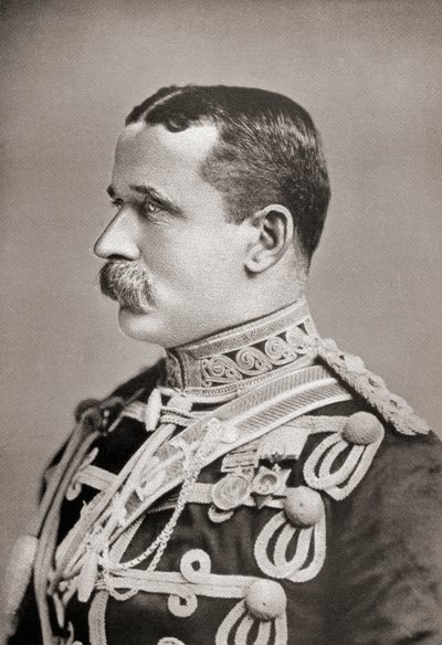 Feltmarskalk John Denton Pinkstone French, fra boken South Africa and the Transvaal War av Louis Creswicke, pub. 1900 av Unknown