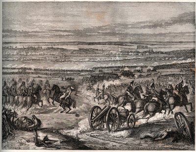 Første koalisjon: Slaget ved La Favorite (Italia), januar 1797, mellom de franske troppene til Napoleon og den østerrikske hæren under det første italienske felttoget (1796-1797) - Slaget ved La Favorite, Italia, 25 Nivose, år 5 (januar) 1797). En forlovel av Unknown artist