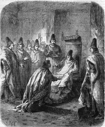 Grunnleggelse av Saint Michael Order av Louis XI i Amboise 1. august av Unknown artist
