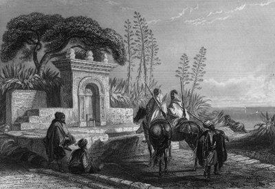 Fontene nær Alger av Unknown artist