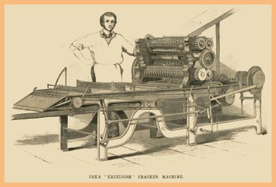 Foxs Excelsior kjeksmaskin av Unknown Artist