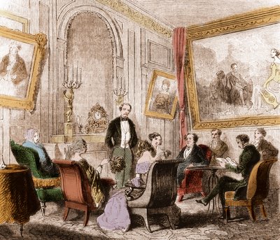Francois Rene de Chateaubriand (1768-1848), fransk forfatter og politiker, leser "Memoires d