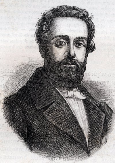 Francois Rose Joseph Degousee 1795 -1862 militær, sivilingeniør og republikansk politiker Gravering fra 1882 i "Histoire de dix ans: 1830-1840" Louis-Blanc (1811-1882) av Unknown artist