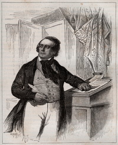 Francois Van Campenhout 1779-1848 - Belgisk operasanger, dirigent og komponist. av Unknown artist