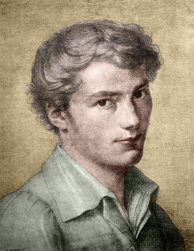 Franz Schubert (1797 - 1828) ung. av Unknown artist