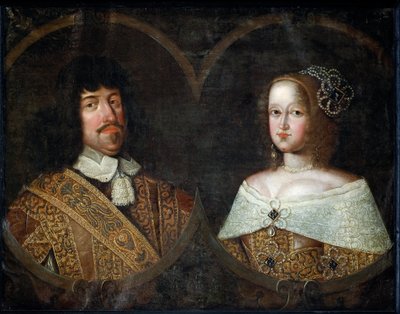 Frederick III av Danmark og hans kone Sofia Amalia av Brunswick-Lyneburg, ca. 1643 (olje på lerret) av Unknown artist