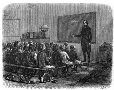 French school in Algeria in 1840. av Unknown artist