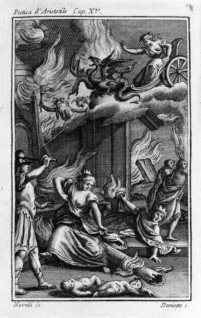 Frontispice av "" Det poetiske"" av den greske filosofen Aristoteles (384-322 f.Kr.). 17. århundre av Unknown artist