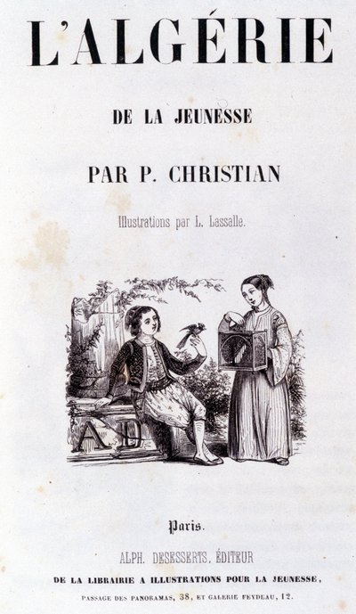 Frontispice av boken "Algeria through Youth"" av P.Christian av Unknown artist