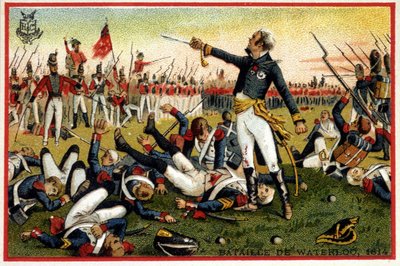 General Cambronne i slaget ved Waterloo (1815) - chromo., slutten av 1800-tallet av Unknown artist