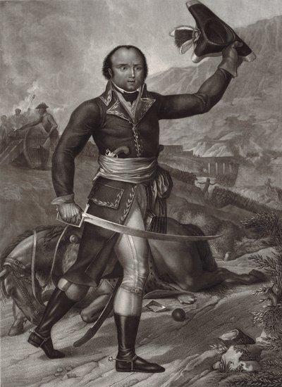 General Thomas-Alexandre Dumas i den franske republikanske hærens offisersuniform -Alexandre Davy de la Pailleterie sa Dumas (1762-1806) Fransk offiser far til den franske forfatteren Alexandre Dumas Far - general Thomas Alexandre Davy de la Pailleterie (1 av Unknown artist