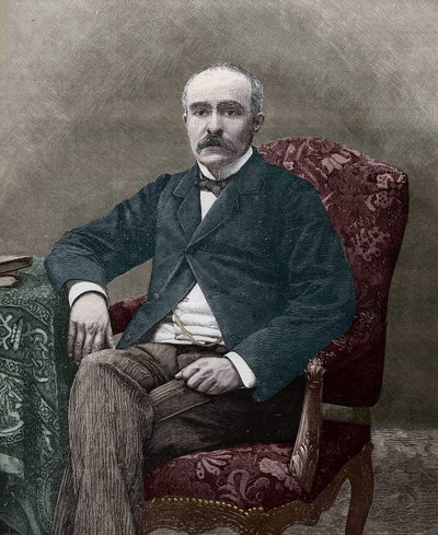 Georges Clemenceau (1841-1929), French politician in 1885. av Unknown artist
