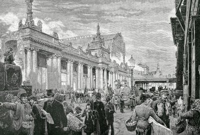 Det tyske riket eller det andre riket (1871-1918): sosialistisk demonstrasjon på markedsplassen i Berlin, 25. februar av Unknown artist
