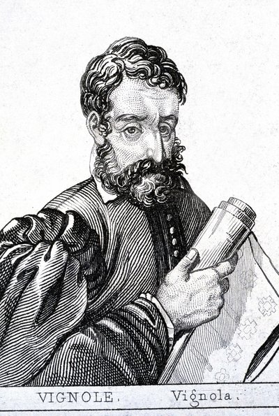 Giacomo Barozzi, aka Vignola, på fransk Le Vignole (1507 - 1573) italiensk arkitekt. av Unknown artist