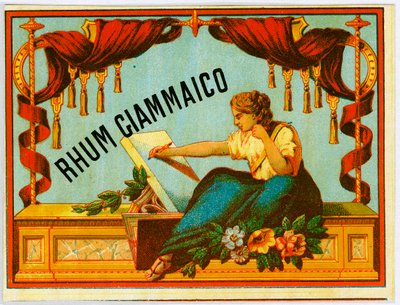 Giammaico rom alkoholreklame (kromolitografi sent på 1800-tallet) av Unknown artist