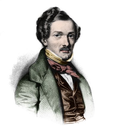 Gilbert Duprez (1806 - 1896), fransk tenor - Portrett av den franske tenoren Gilbert Louis Duprez (1806 - 1896) av Unknown artist