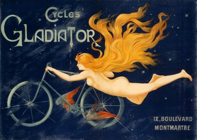 Gladiatorsykler, ca. 1905, reklameplakat, Paris. Frankrike, 1900-tallet av Unknown artist