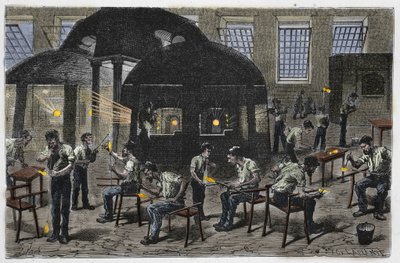 Glassblowing Factory av Unknown artist