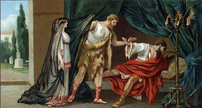 Great Greek tragedies: “Alceste”” by Euripides. Apollo had obtained from the Parques that Admete, king of Pheres, who was dear to him, would not die if, on the day of his trepas, someone consented to die for him. Admete