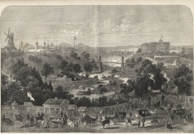 Hamburg - Germany - Horticultural Exhibition 1869 - Hamburg - the park of the International Horticulture Exhibition av Unknown artist