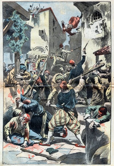 Hamidiske massakrer: massakren av armenere i Konstantinopel av Unknown artist