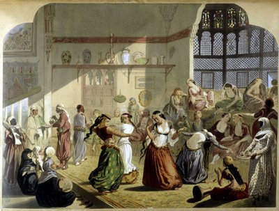 Harem - i "" Modern Egypt", ca. 1870. av Unknown artist