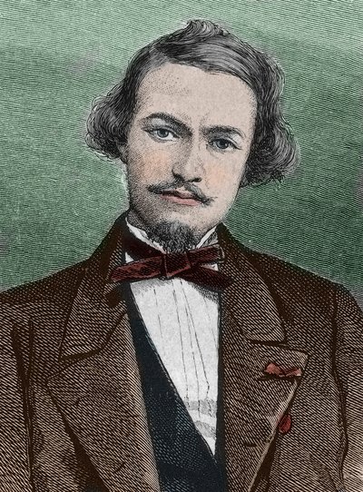 Henri Duveyrier (1840-1892), fransk oppdagelsesreisende - portrett av Henri Duveyrier-orientalist, fransk reisende og geograf av Unknown artist