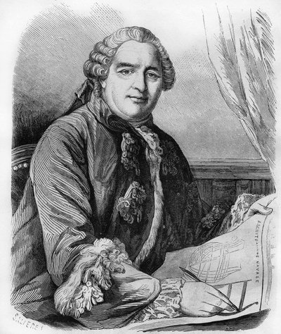 Henri Louis Duhamel du Monceau (1700-1782), fransk fysiolog og agronom. av Unknown artist