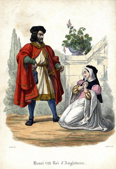 Henri VIII (1491 - 1547) and Anne de Boleyn (Anna or Ann Bolin and Anne Bullen av Unknown artist