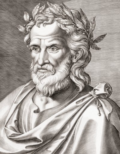 Homer. Portrett. av Unknown artist