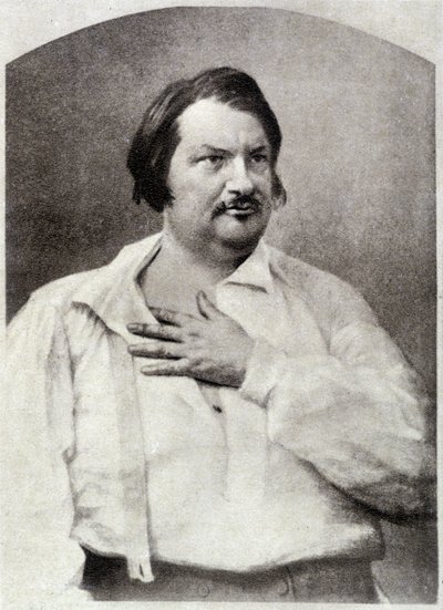 Honoré de Balzac, rundt 1850 av Unknown artist