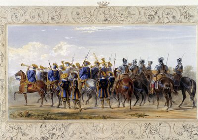 Horseback Guards - i "" Knight of England" av J. Whatman, red. T. M
