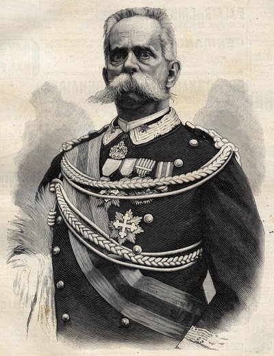 Humbert I (1844-1900), konge av Italia. av Unknown artist