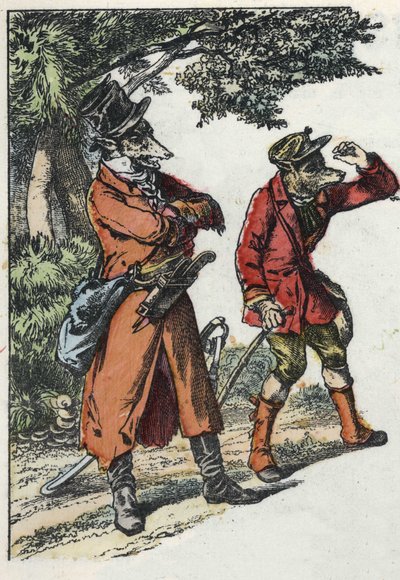 Illustrasjon av fortellingen "Good Mom Sheep"". I "" Fortellinger fra hjemmet for de minste"". Anonym gravering fra 1800-tallet. av Unknown artist